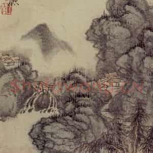 1658年 王翚《仿古山水册》国画山水写意作品图片鉴赏