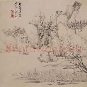 1692年 王翚《仿古山水册》国画山水写意作品图片鉴赏