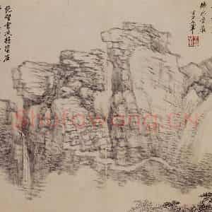 1692年 王翚《仿古山水册》国画山水写意作品图片鉴赏