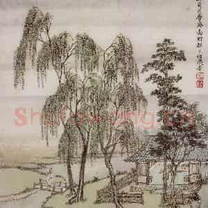 王翚《仿古山水册》国画山水写意作品图片鉴赏