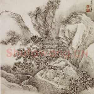 王翚《仿古山水册》国画山水写意作品图片鉴赏
