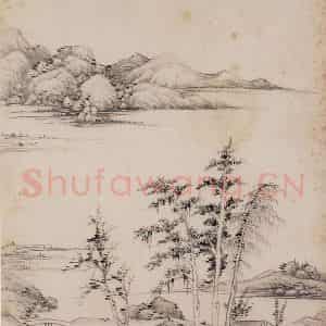 1662年 王翚《小中现大册》国画山水写意作品图片鉴赏