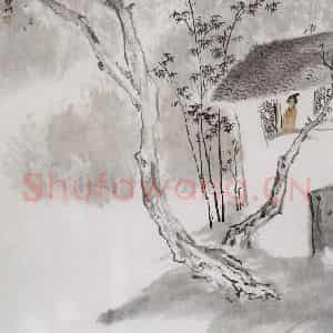 1990年 亚明《杜牧诗意》国画人物作品图片鉴赏