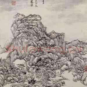 清代 王原祁《山水图册》国画山水作品图片鉴赏