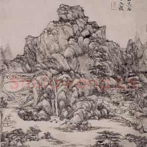 清代 王原祁《仿古山水图屏》国画山水作品图片鉴赏