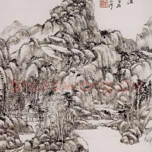 清代 王原祁《山水图册》国画山水作品图片鉴赏