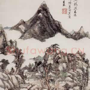 清代 王原祁《山水图册》国画山水作品图片鉴赏