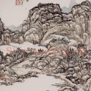 清代 王原祁《山水图册》国画山水作品图片鉴赏