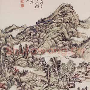 清代 王原祁《山水图册》国画山水作品图片鉴赏