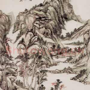 清代 王原祁《山水图册》国画山水作品图片鉴赏