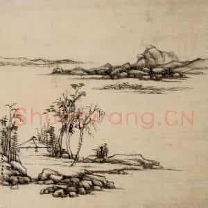 清代 王原祁《仿宋元山水图册》国画山水作品图片鉴赏