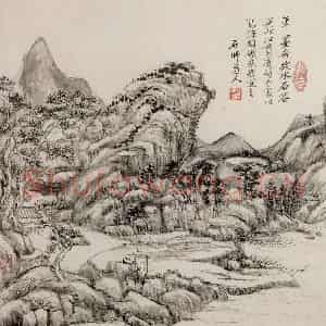 清代 王原祁《庐鸿草堂十志图册》国画山水作品图片鉴赏