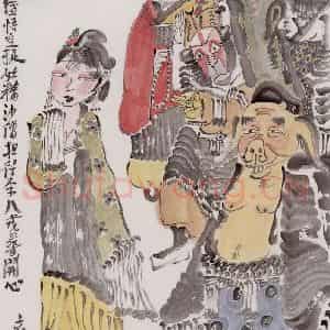 2000年 周京心《西游记》国画人物作品图片鉴赏