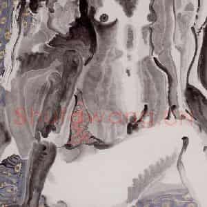 2002年 周京心《人体之十七》国画人物作品图片鉴赏