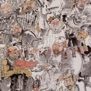2002年 周京心《水泊梁山十三绝》国画人物作品图片鉴赏