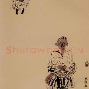 1988年 周京心《扎西》国画人物作品图片鉴赏