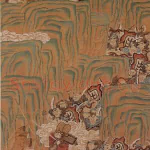 1989年-1990年 周京心《西游记·莲花洞》国画综合作品图片鉴赏
