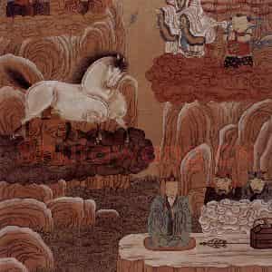 1989年-1990年 周京心《西游记·鹰愁涧》国画综合作品图片鉴赏