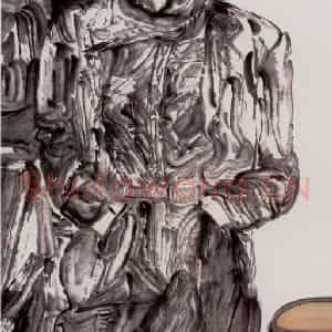 1994年 周京心《猎装》国画人物作品图片鉴赏