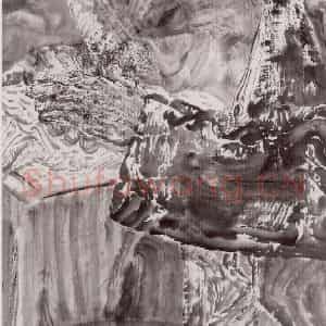 1997年 周京心《老蒋》国画人物作品图片鉴赏
