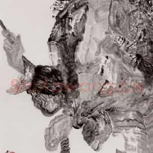 1997年 周京心《酷》国画人物作品图片鉴赏