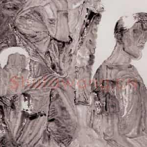 1996年 周京心《路人》国画人物作品图片鉴赏