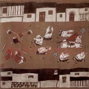 1983年 周京心《水浒组画》国画综合作品图片鉴赏