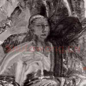 1997年 周京心《视线》国画人物作品图片鉴赏