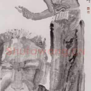 2000年 周京心《角色诞生》国画人物作品图片鉴赏