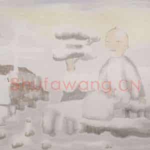 2002年 田黎明《映》国画人物作品图片鉴赏