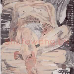 2000年 田黎明《课堂写生》国画人物作品图片鉴赏
