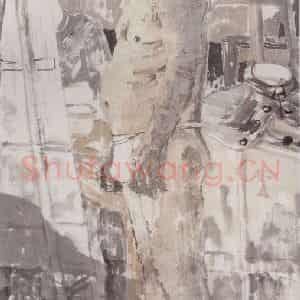 1999年 田黎明《课堂写生》国画人物作品图片鉴赏