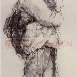 1983年 田黎明《课堂写生》国画人物作品图片鉴赏