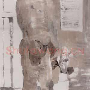 2001年 田黎明《课堂写生》国画人物作品图片鉴赏