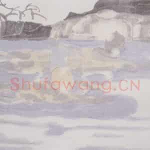 2002年 田黎明《高士夏凉》国画人物作品图片鉴赏
