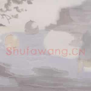 2002年 田黎明《高士夏凉》国画人物作品图片鉴赏