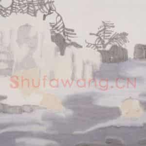 2002年 田黎明《高士夏凉》国画人物作品图片鉴赏