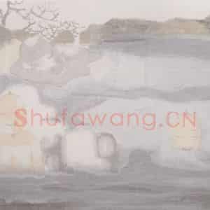 2002年 田黎明《高士夏凉》国画人物作品图片鉴赏