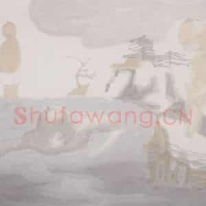 2002年 田黎明《高士夏凉》国画人物作品图片鉴赏
