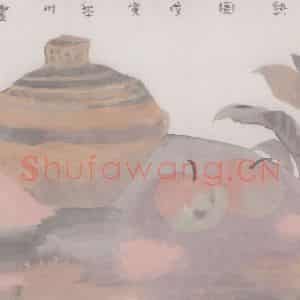 1999年 田黎明《风景册页》国画花鸟作品图片鉴赏