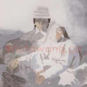 2001年 田黎明《西藏阳光》国画人物作品图片鉴赏
