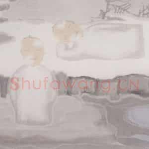 2002年 田黎明《岩》国画人物作品图片鉴赏