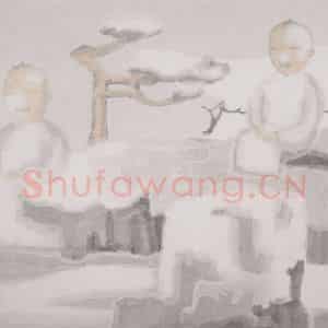 2002年 田黎明《清》国画人物作品图片鉴赏