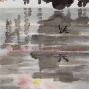 1984年 萧朗《倩影》国画花鸟写意作品图片鉴赏