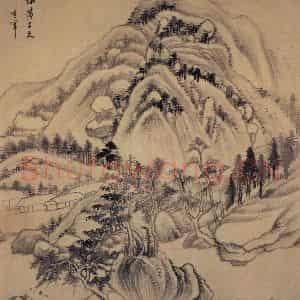 1611年 董其昌《山水册》国画山水写意作品图片鉴赏