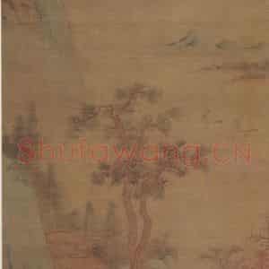 明代 董其昌《江南秋》国画山水写意作品图片鉴赏