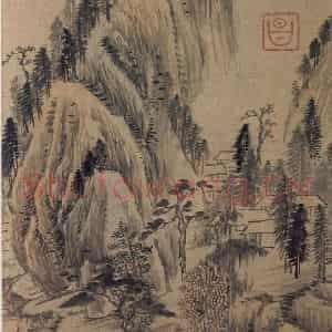 明代 董其昌《山水册》国画山水写意作品图片鉴赏