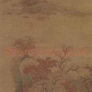 明代 董其昌《仿僧繇山水》国画山水写意作品图片鉴赏