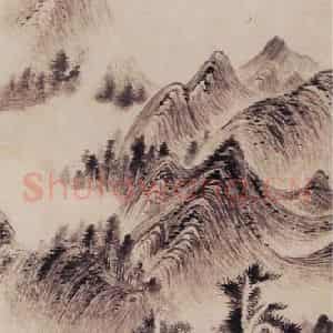 明代 董其昌《南湖书屋图》国画山水写意作品图片鉴赏