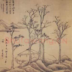 1611年 董其昌《山水册》国画山水写意作品图片鉴赏